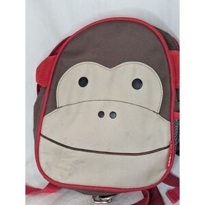 Skip Hop Monkey Backpack Kids Toddlers Small Bookbag Zoo Brown Red